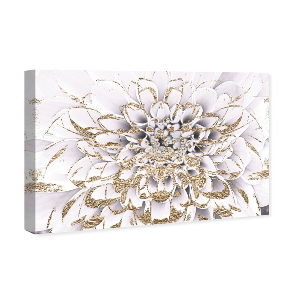 Floral graphic art on canvas
